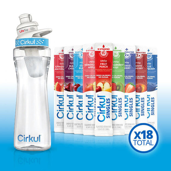 22oz. Plastic Bottle & LifeSip® Fruit Punch Q4